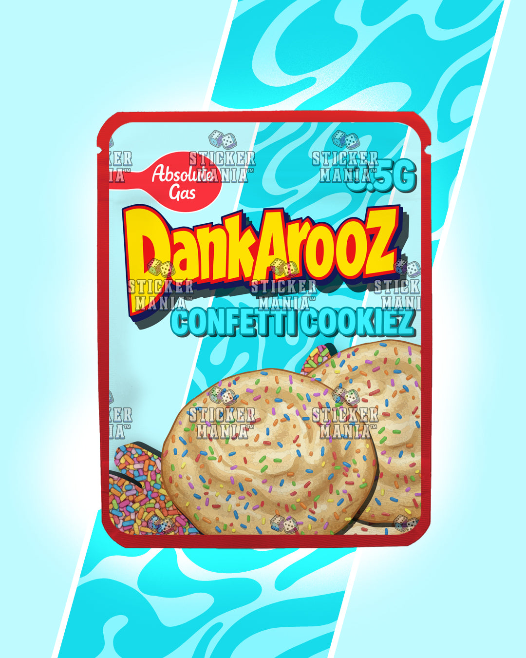 Dankarooz 2.0 Confetti Cookiez | Pre-Made Sticker Bag | 3.5g