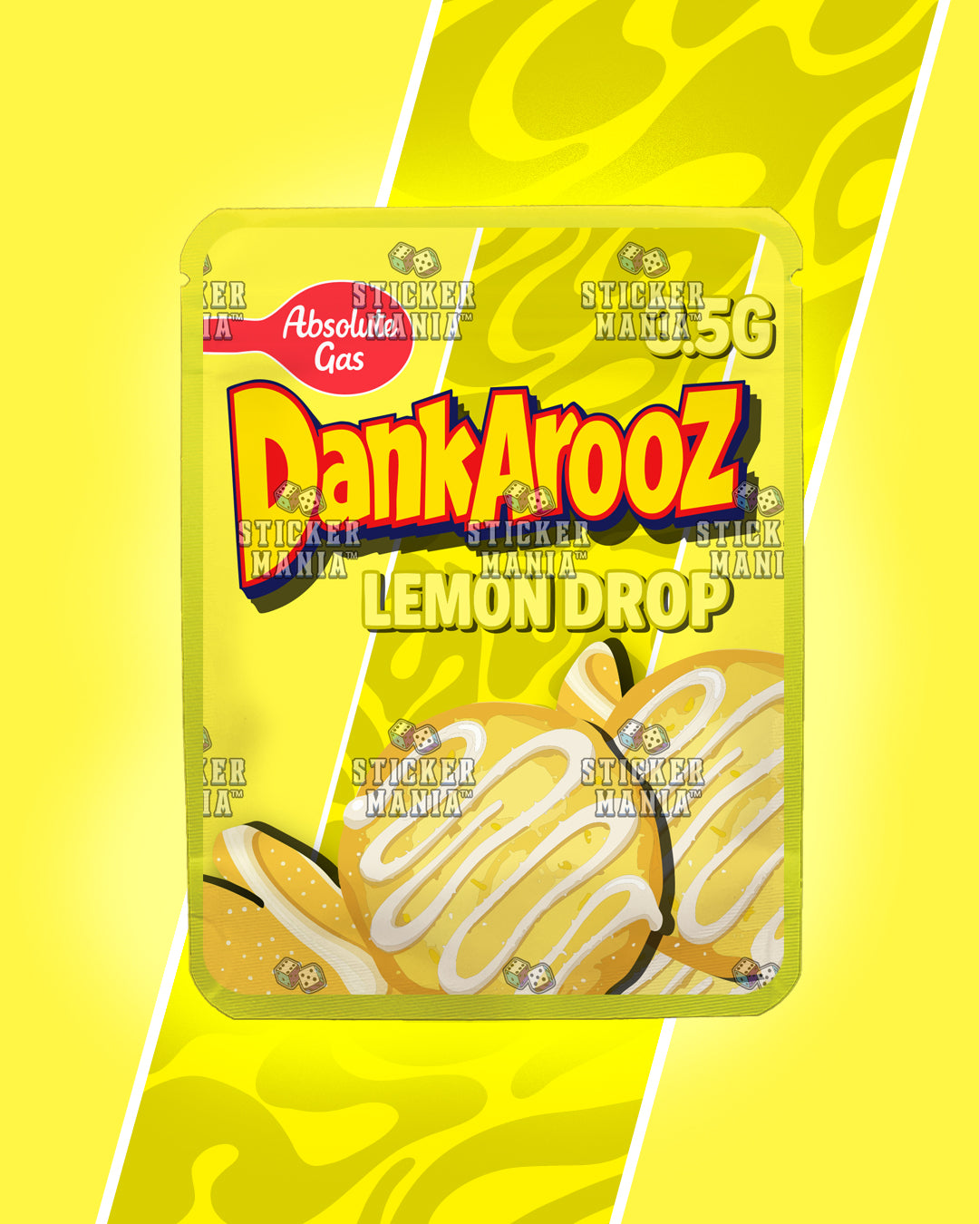 Dankarooz 2.0 Lemon Drop | Pre-Made Sticker Bag | 3.5g