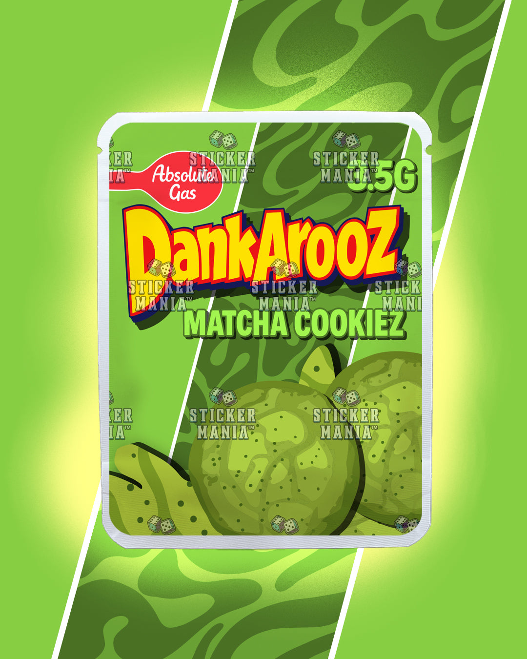 Dankarooz 2.0 Matcha Cookiez | Pre-Made Sticker Bag | 3.5g