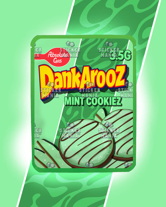Dankarooz 2.0 Mint Cookiez | Pre-Made Sticker Bag | 3.5g