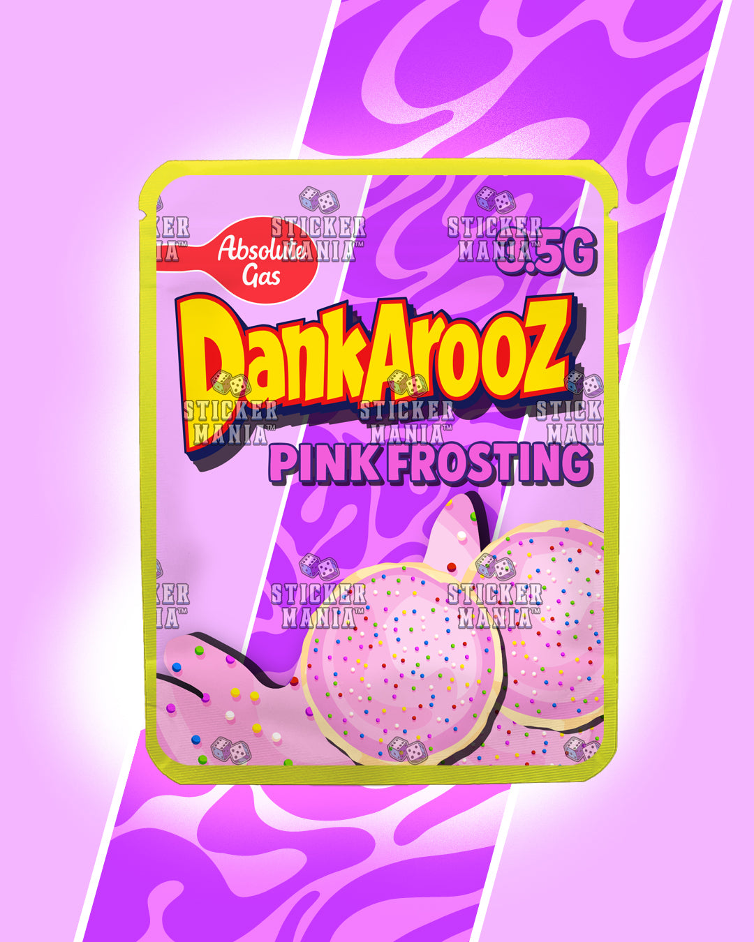 Dankarooz 2.0 Pink Frosting | Pre-Made Sticker Bag | 3.5g