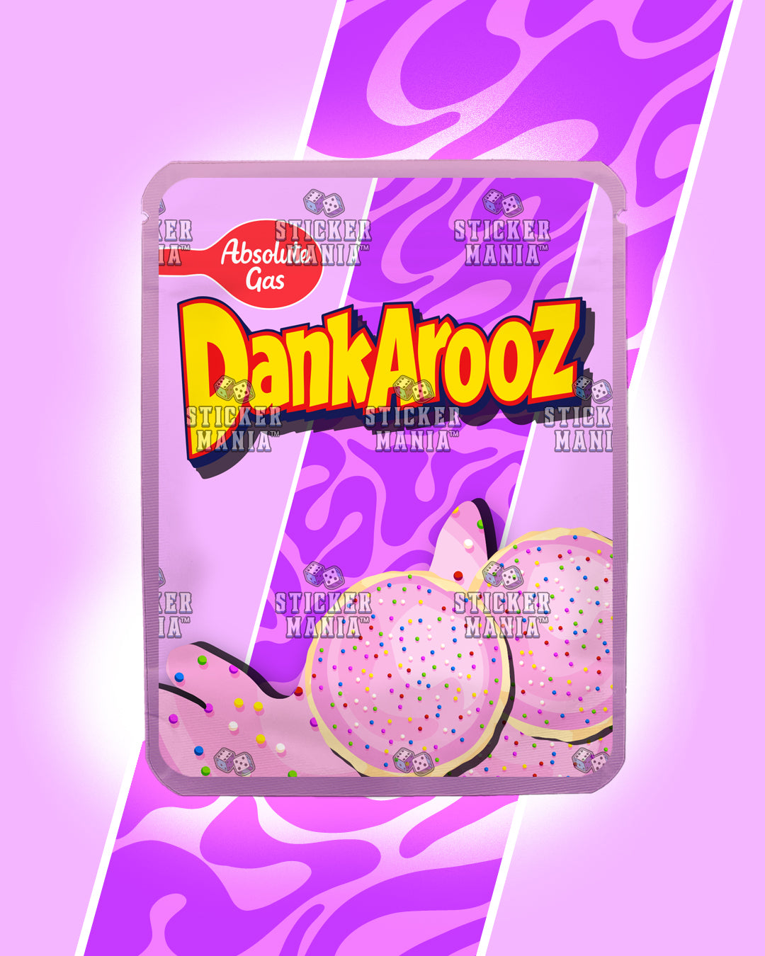 Dankarooz 2.0 Pink Frosting | Pre-Made Sticker Bag | 3.5g