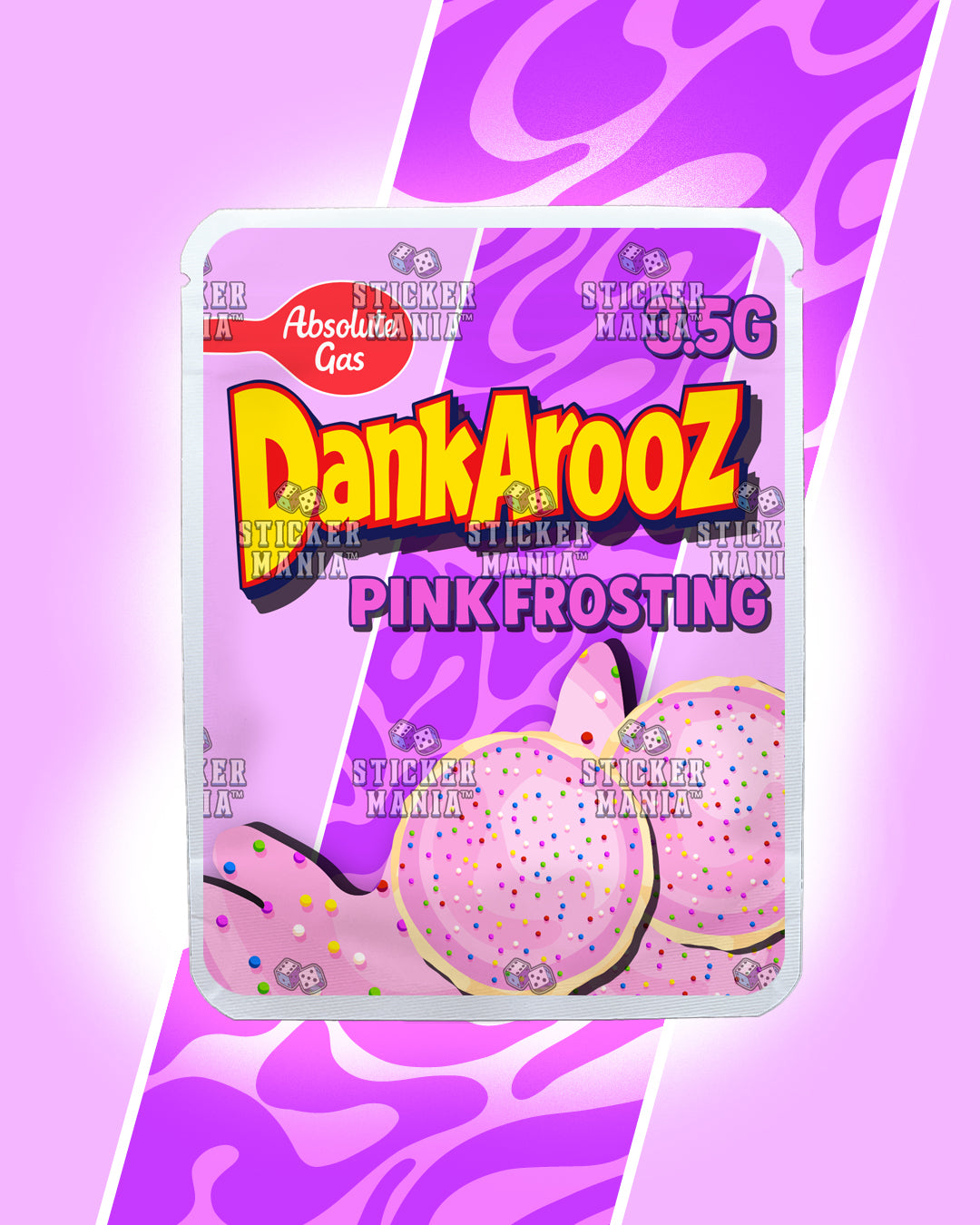 Dankarooz 2.0 Pink Frosting | Pre-Made Sticker Bag | 3.5g
