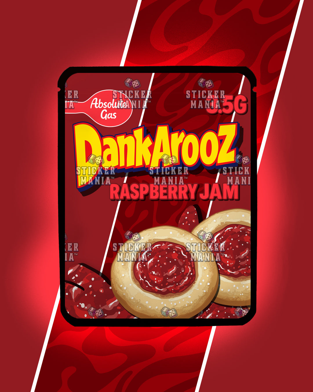 Dankarooz 2.0 Raspberry Jam | Pre-Made Sticker Bag | 3.5g