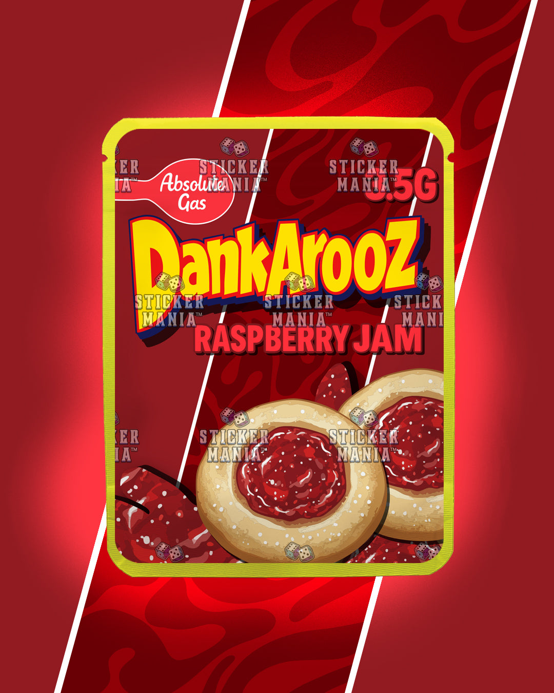 Dankarooz 2.0 Raspberry Jam | Pre-Made Sticker Bag | 3.5g