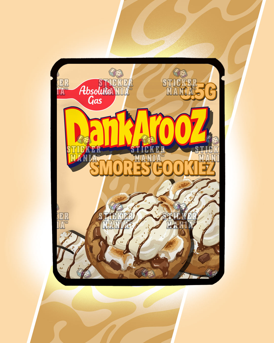 Dankarooz 2.0 Smores Cookiez | Pre-Made Sticker Bag | 3.5g