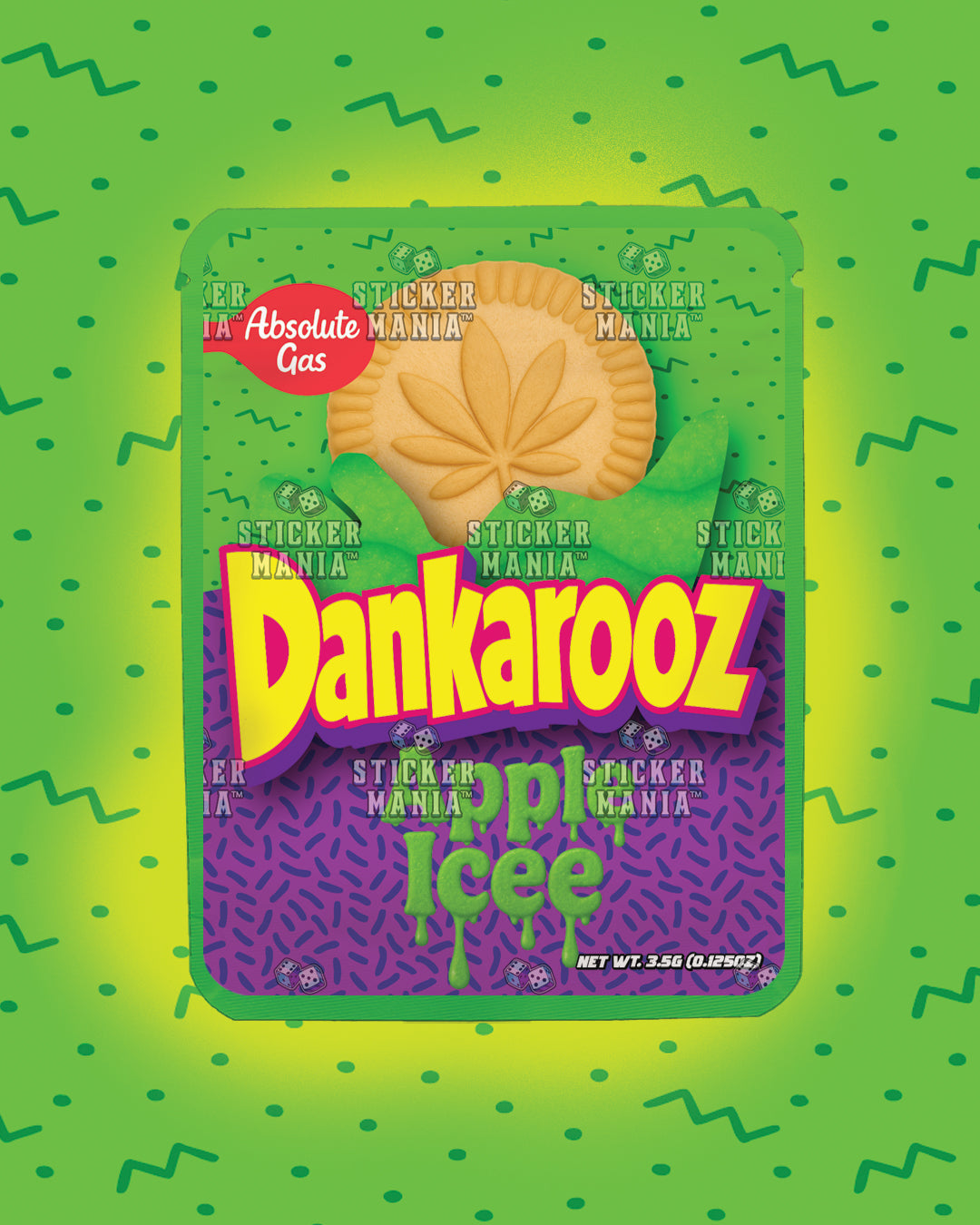 Dankarooz Apple Icee | Pre-Made Sticker Bag | 3.5g