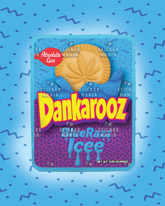 Dankarooz Blue Razz | Pre-Made Sticker Bag | 3.5g
