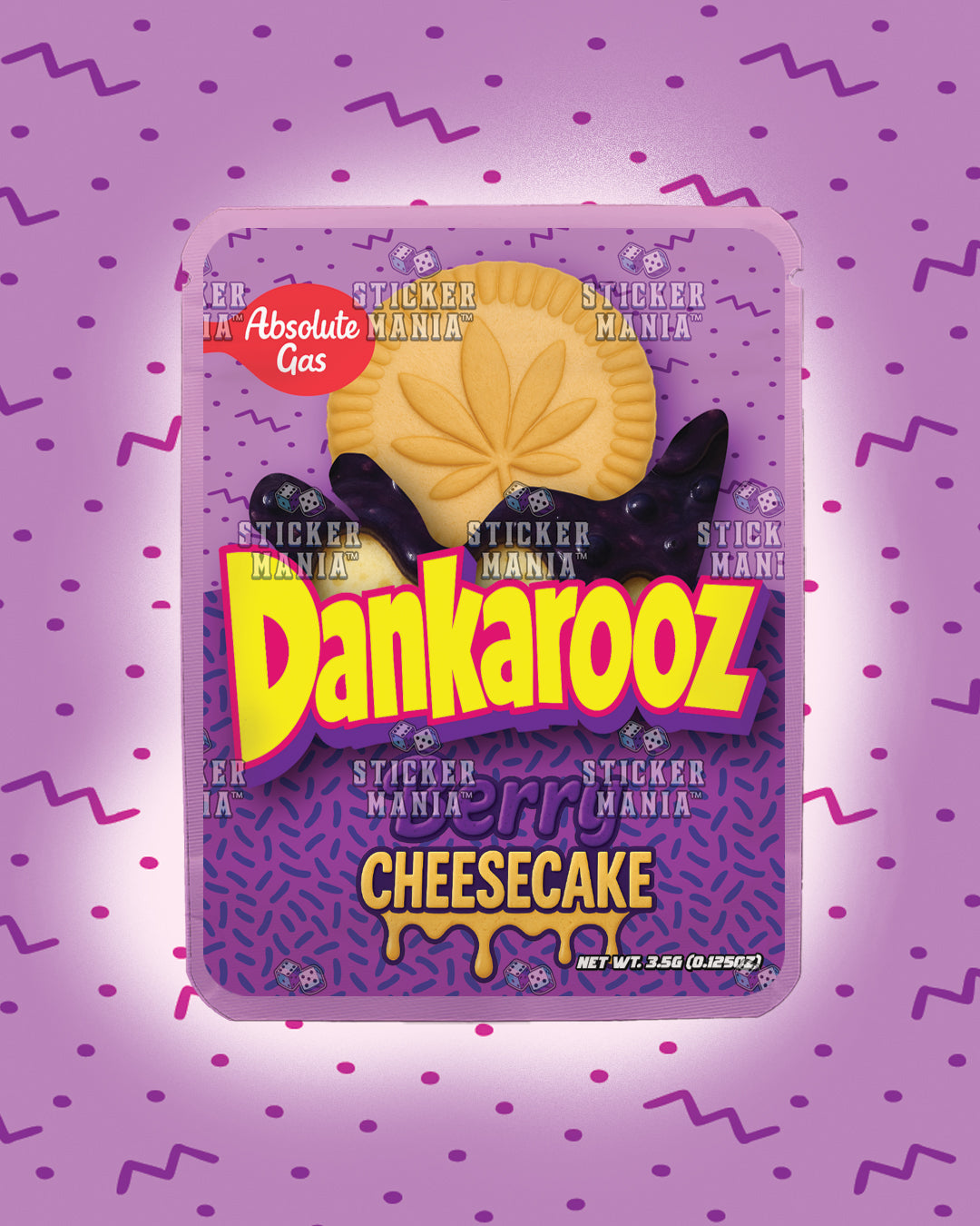 Dankarooz Blueberry Cheesecake | Pre-Made Sticker Bag | 3.5g