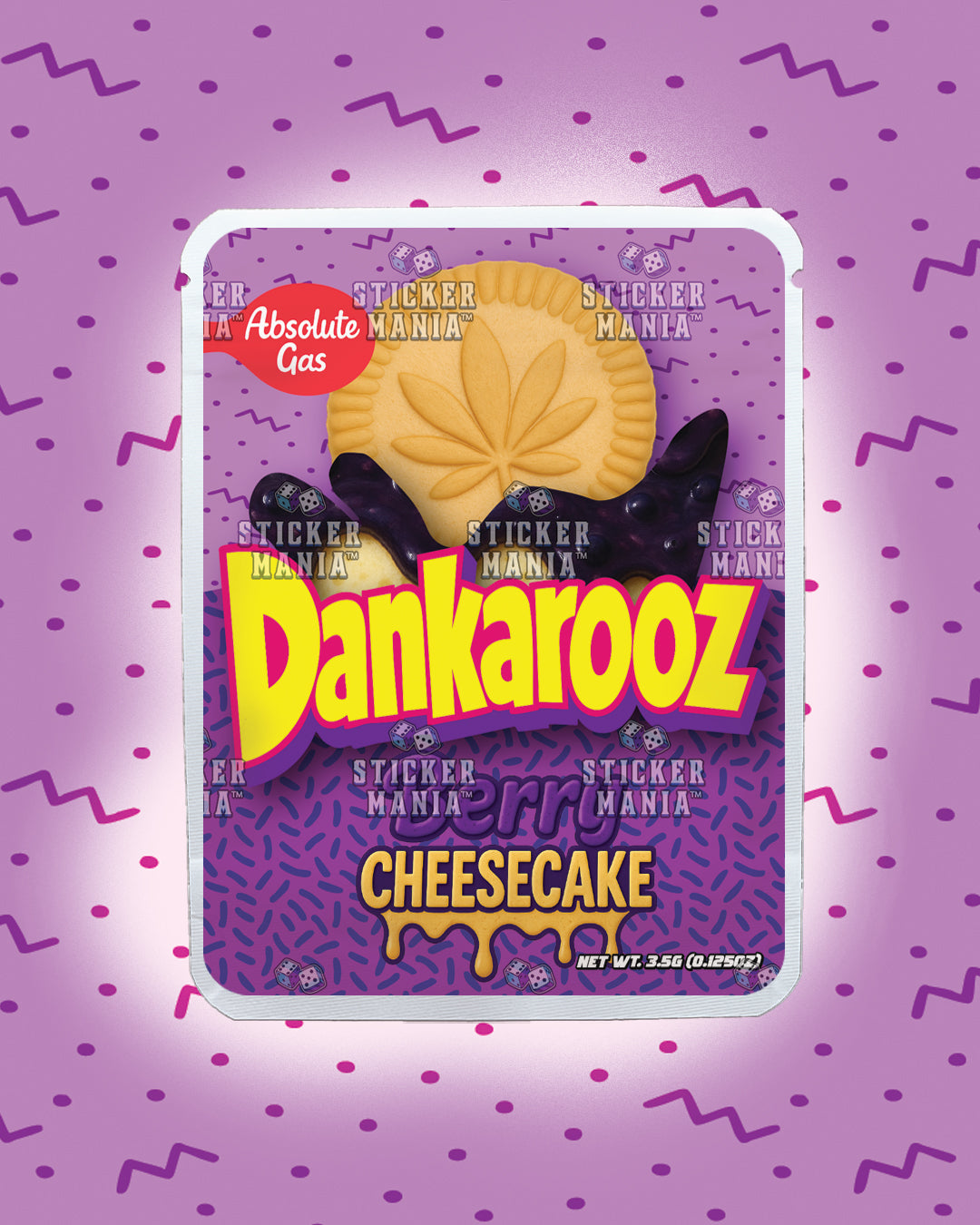 Dankarooz Blueberry Cheesecake | Pre-Made Sticker Bag | 3.5g