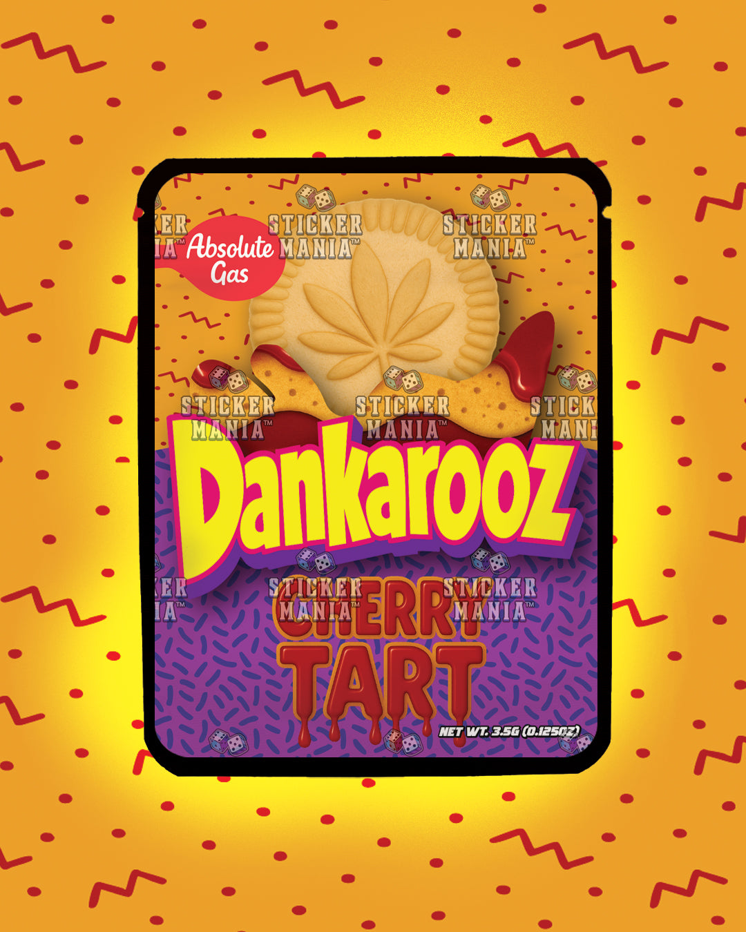 Dankarooz Cherry Tart | Pre-Made Sticker Bag | 3.5g