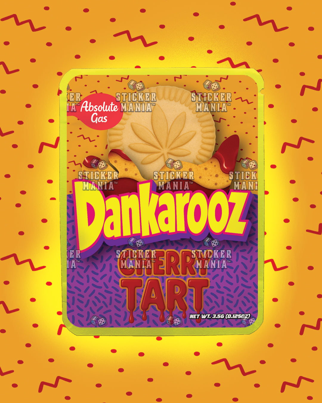 Dankarooz Cherry Tart | Pre-Made Sticker Bag | 3.5g
