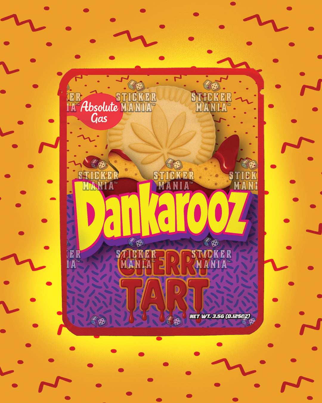 Dankarooz Cherry Tart | Pre-Made Sticker Bag | 3.5g