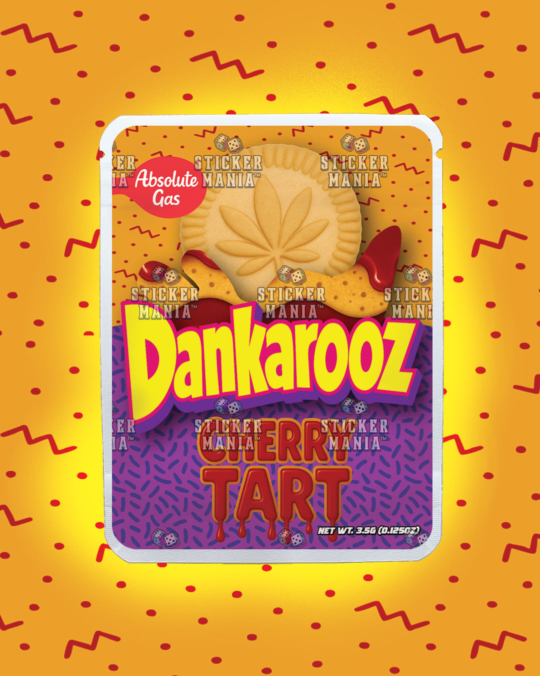 Dankarooz Cherry Tart | Pre-Made Sticker Bag | 3.5g