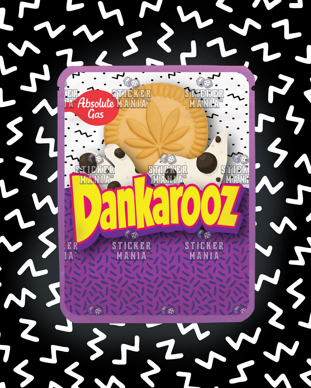 Dankarooz Cookies & Cream | Pre-Made Sticker Bag | 3.5g