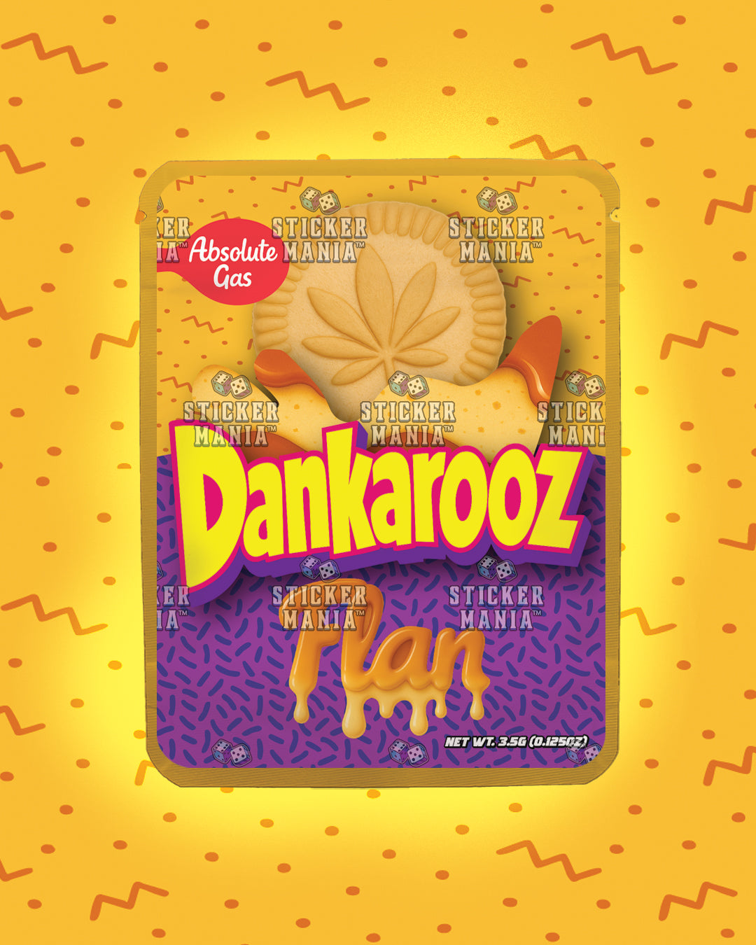 Dankarooz Flan | Pre-Made Sticker Bag | 3.5g