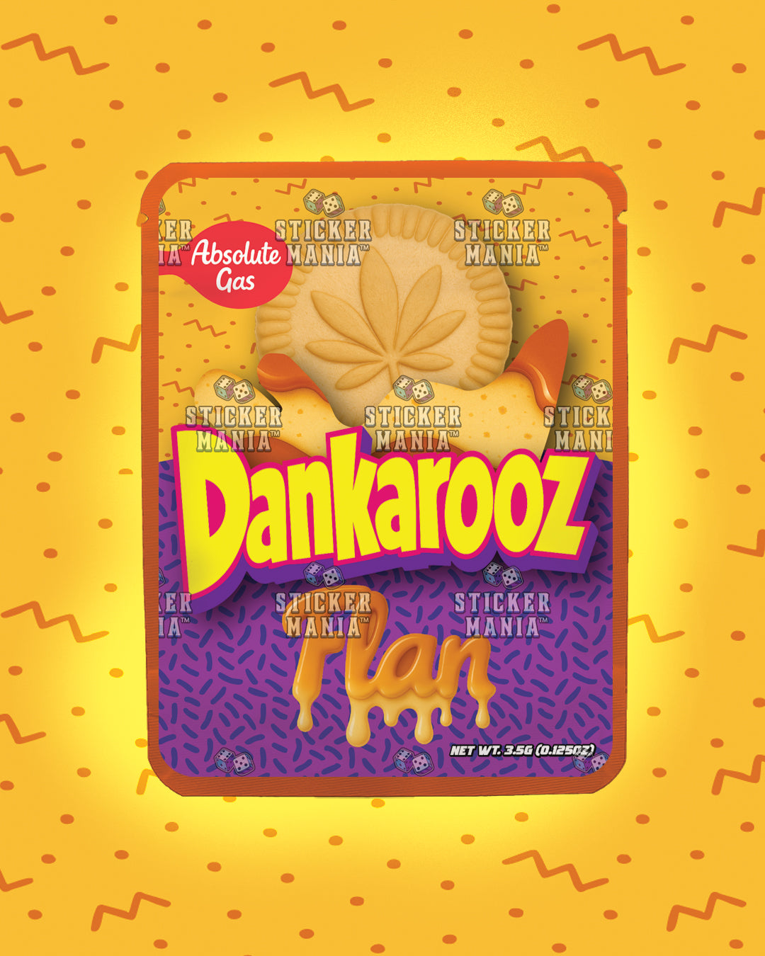 Dankarooz Flan | Pre-Made Sticker Bag | 3.5g