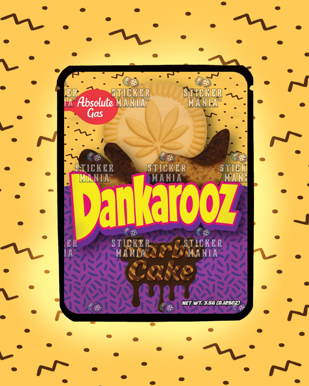 Dankarooz Marble Cake | Pre-Made Sticker Bag | 3.5g