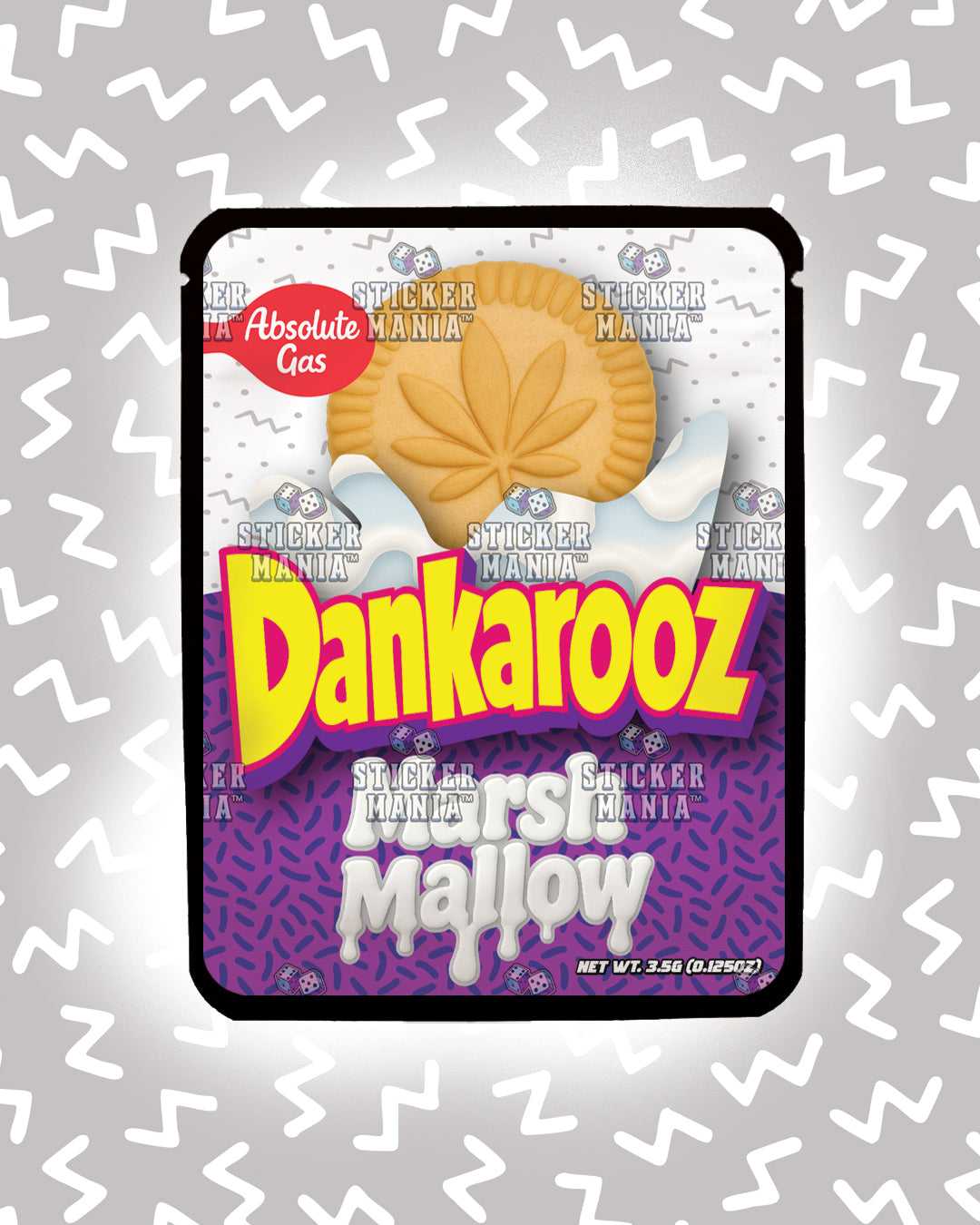 Dankarooz Marshmallow | Pre-Made Sticker Bag | 3.5g