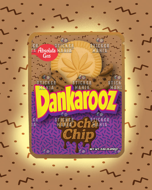 Dankarooz Mocha Chip | Pre-Made Sticker Bag | 3.5g