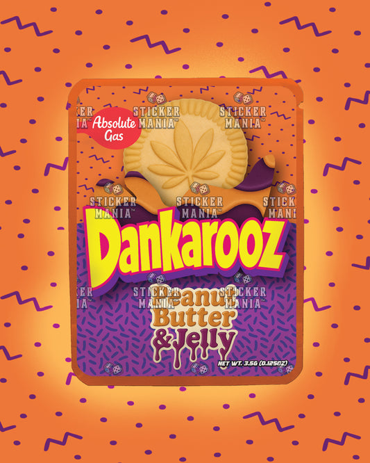 Dankarooz Peanut Butter & Jelly | Pre-Made Sticker Bag | 3.5g