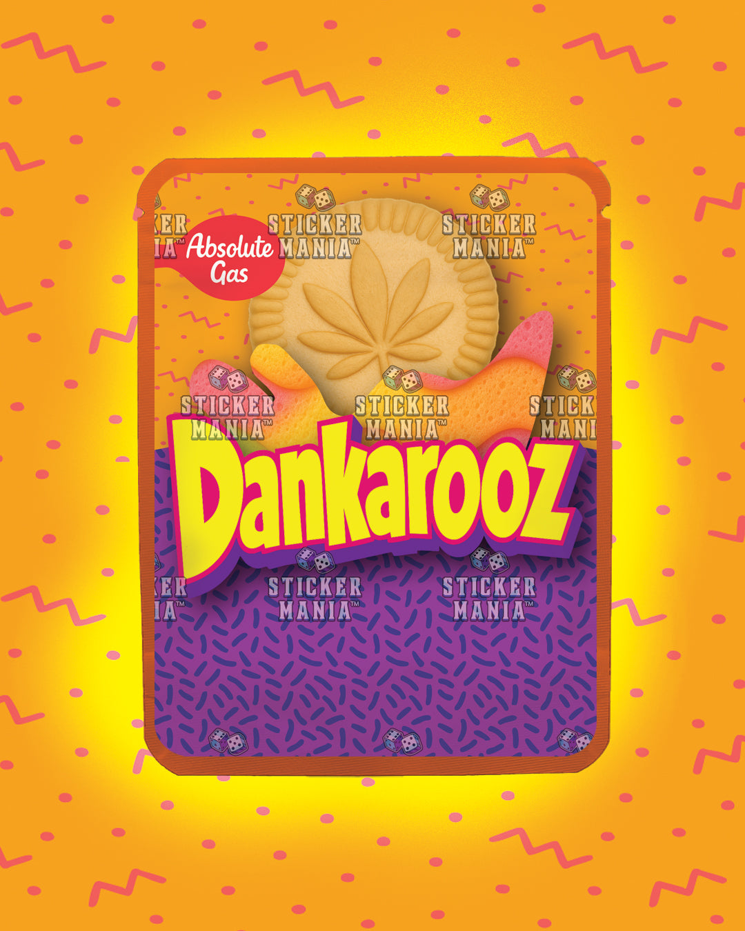 Dankarooz Rainbow Sherbet | Pre-Made Sticker Bag | 3.5g