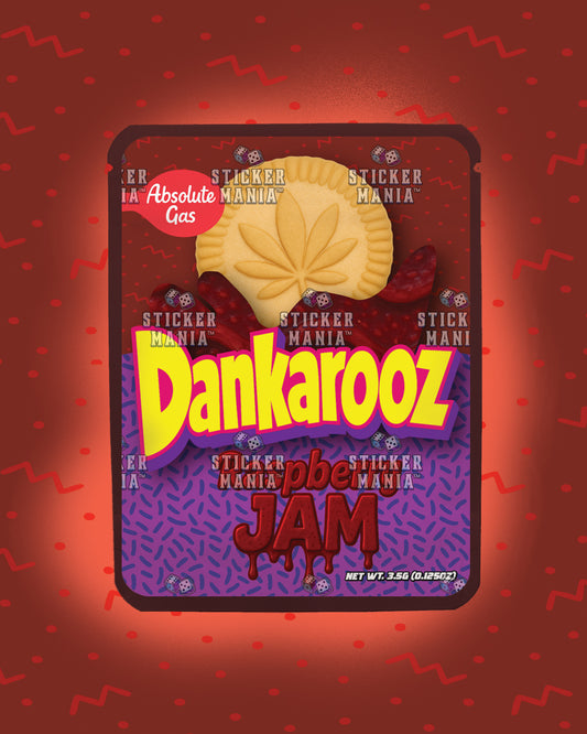 Dankarooz Raspberry Jam | Pre-Made Sticker Bag | 3.5g