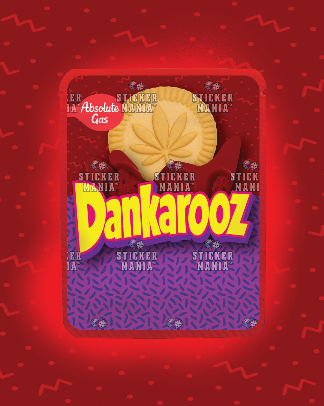 Dankarooz Red Velvet | Pre-Made Sticker Bag | 3.5g