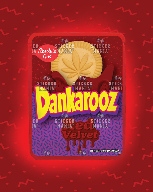 Dankarooz Red Velvet | Pre-Made Sticker Bag | 3.5g