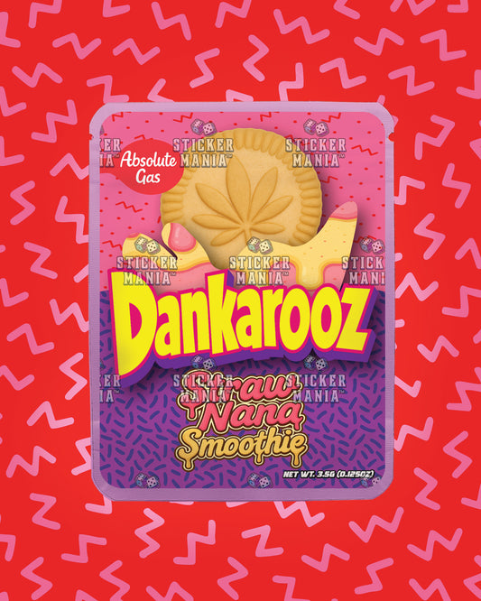 Dankarooz Strawnana Smoothie | Pre-Made Sticker Bag | 3.5g