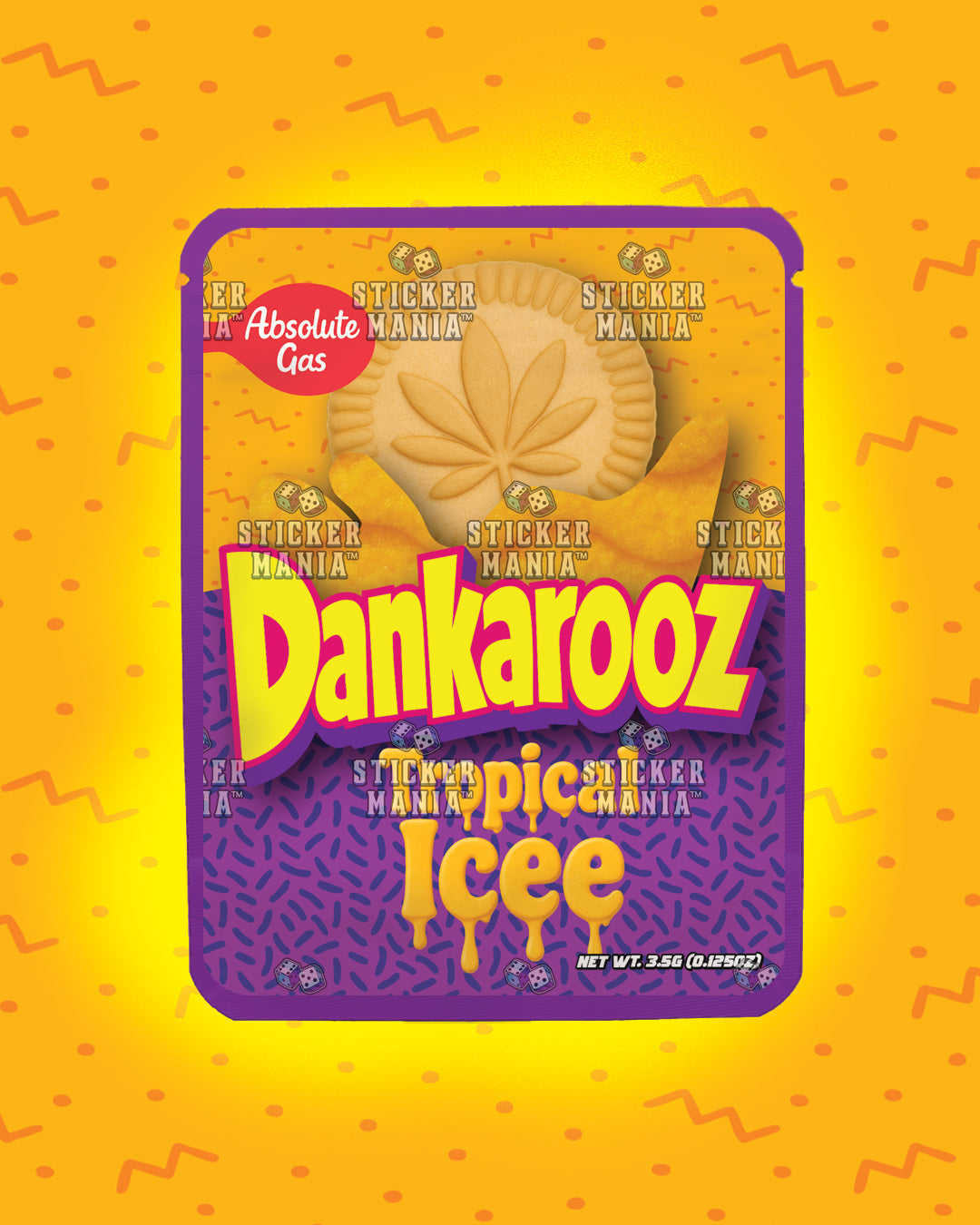 Dankarooz Tropical Icee | Pre-Made Sticker Bag | 3.5g