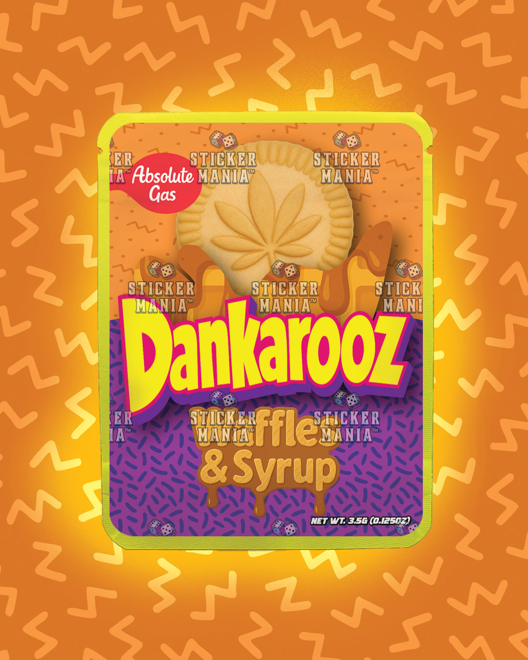 Dankarooz Waffles & Syrup | Pre-Made Sticker Bag | 3.5g