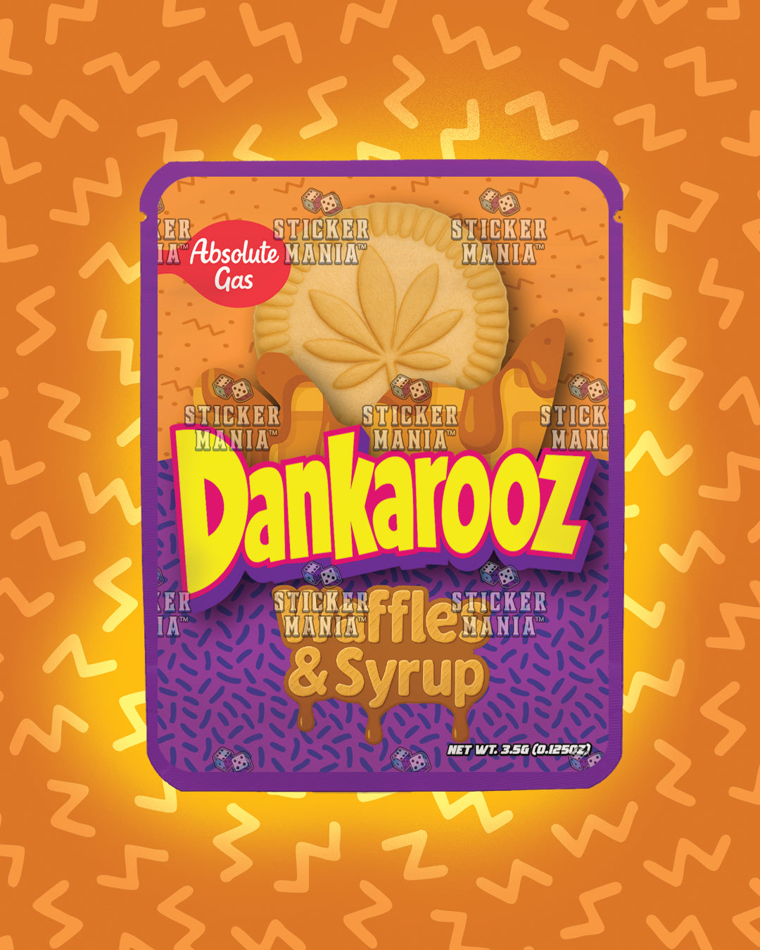 Dankarooz Waffles & Syrup | Pre-Made Sticker Bag | 3.5g