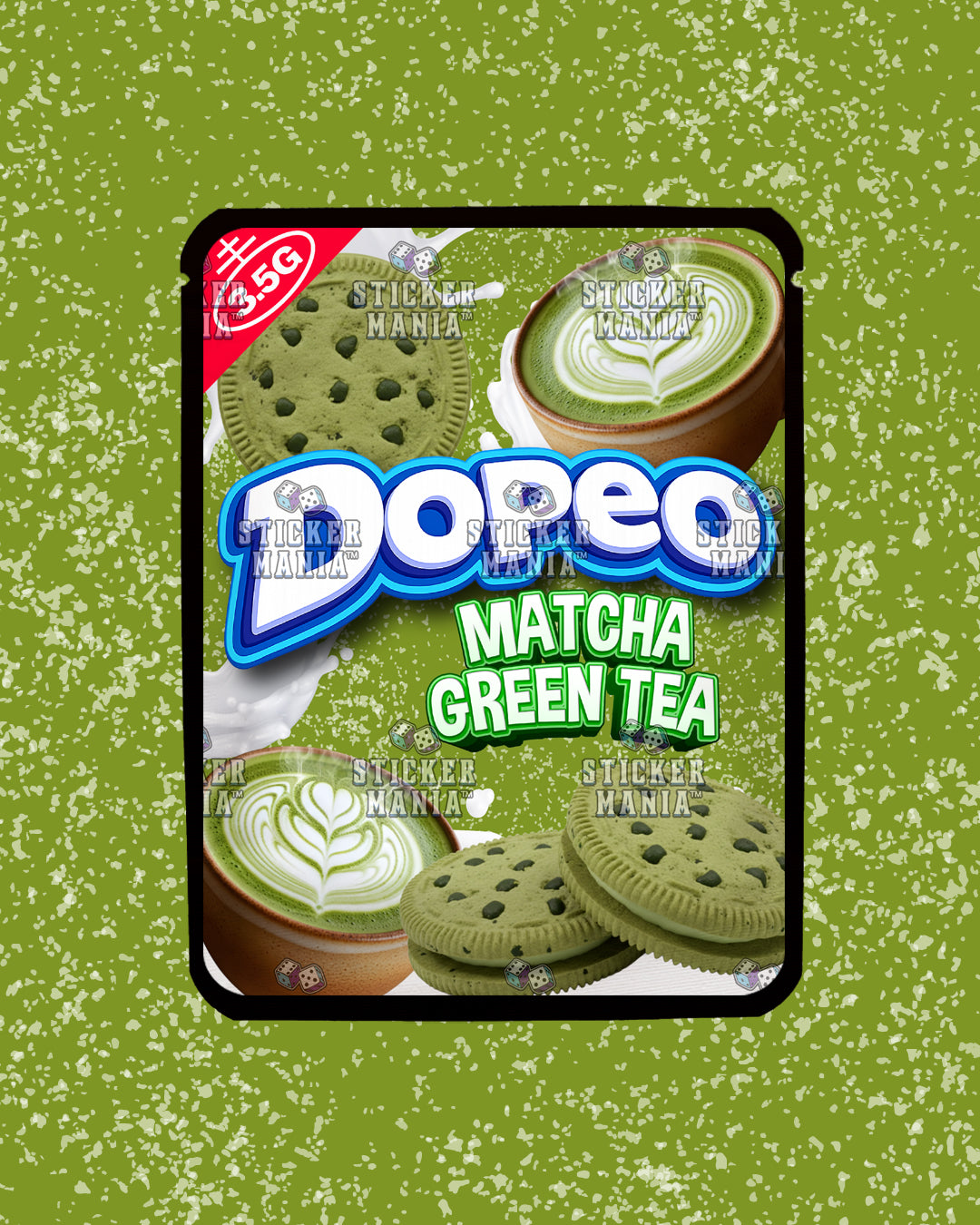 Dopeo Matcha Green Tea | Pre-Made Sticker Bag | 3.5g