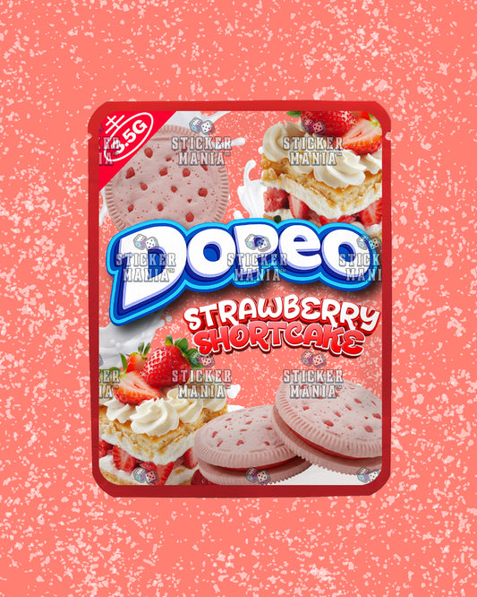 Dopeo Strawberry Shortcake | Pre-Made Sticker Bag | 3.5g