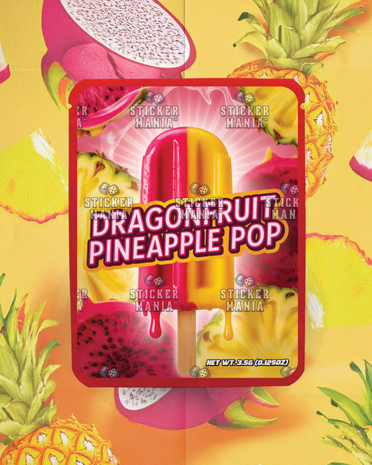 Dragon Fruit Pineapple Pop | Pre-Made Sticker Bag | 3.5g