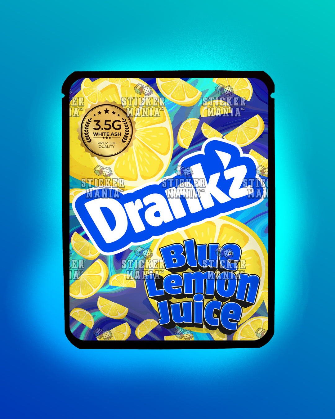 Drankz Blue Lemon Juice | Pre-Made Sticker Bag | 3.5g