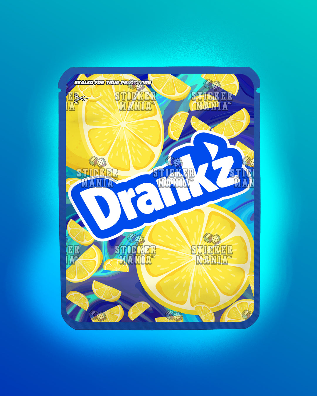 Drankz Blue Lemon Juice | Pre-Made Sticker Bag | 3.5g