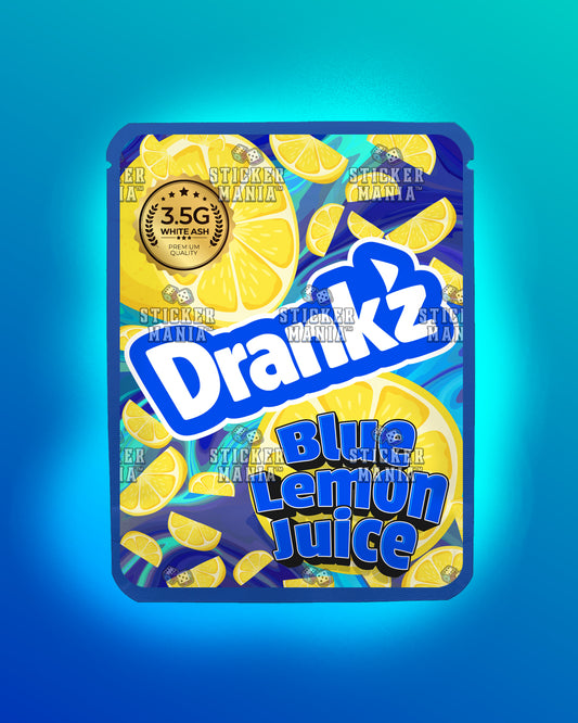 Drankz Blue Lemon Juice | Pre-Made Sticker Bag | 3.5g