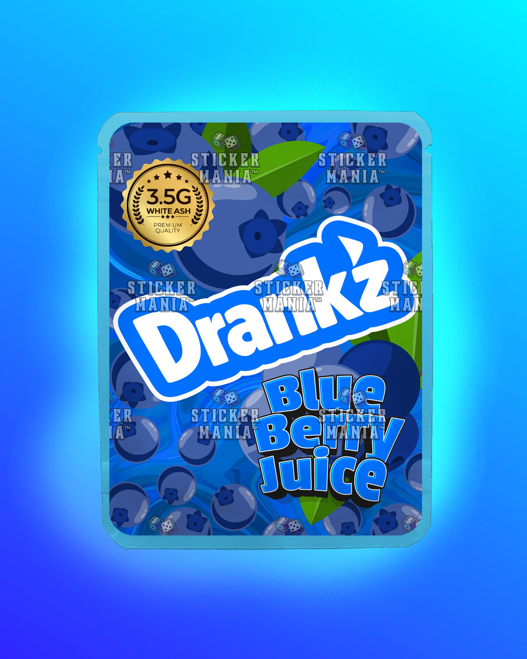 Drankz Blueberry Juice | Pre-Made Sticker Bag | 3.5g
