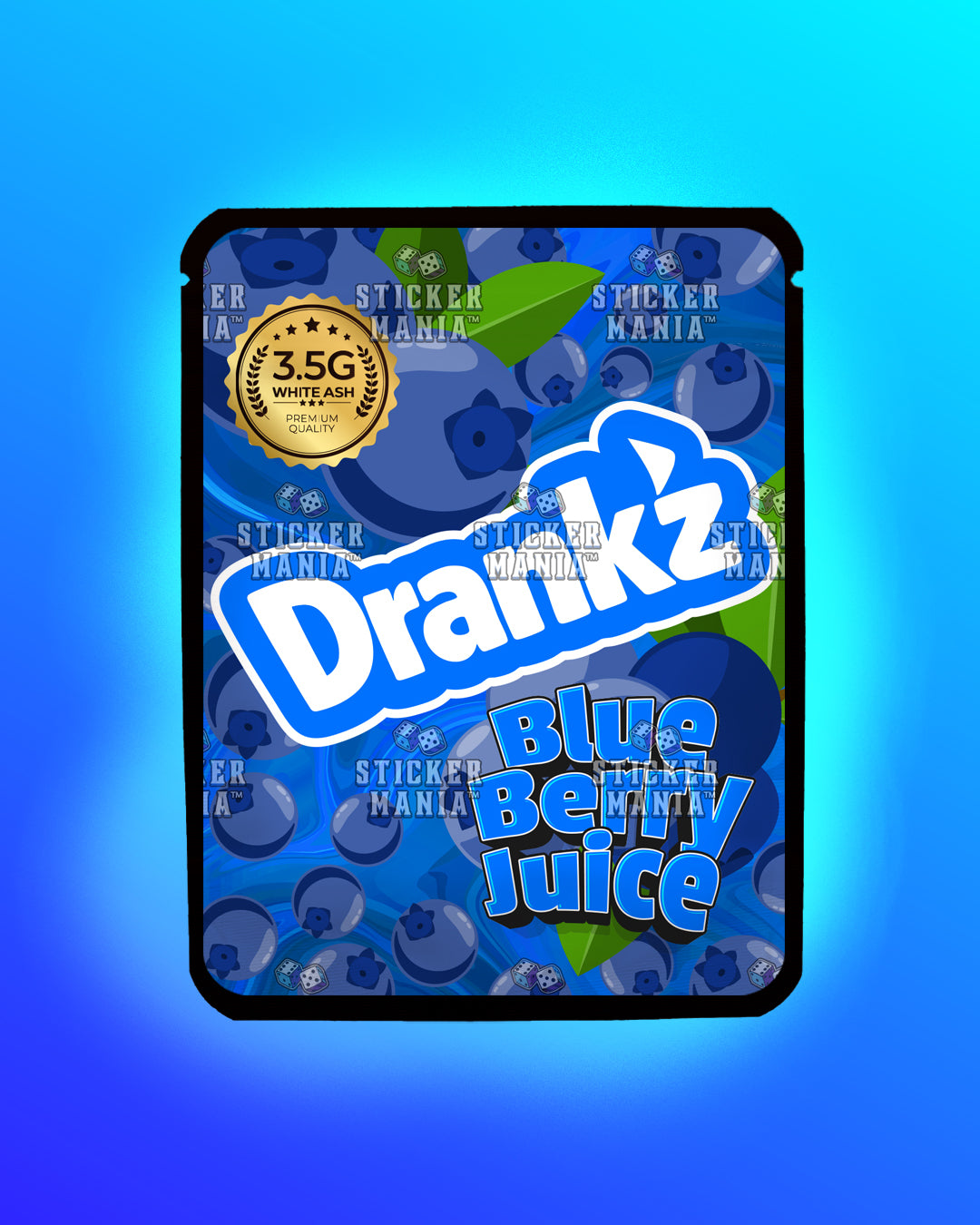 Drankz Blueberry Juice | Pre-Made Sticker Bag | 3.5g