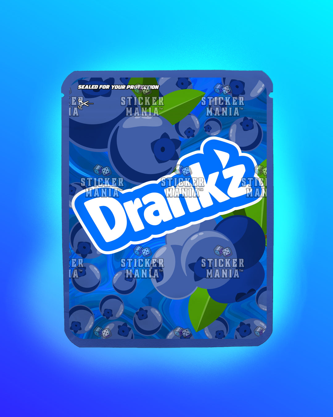 Drankz Blueberry Juice | Pre-Made Sticker Bag | 3.5g