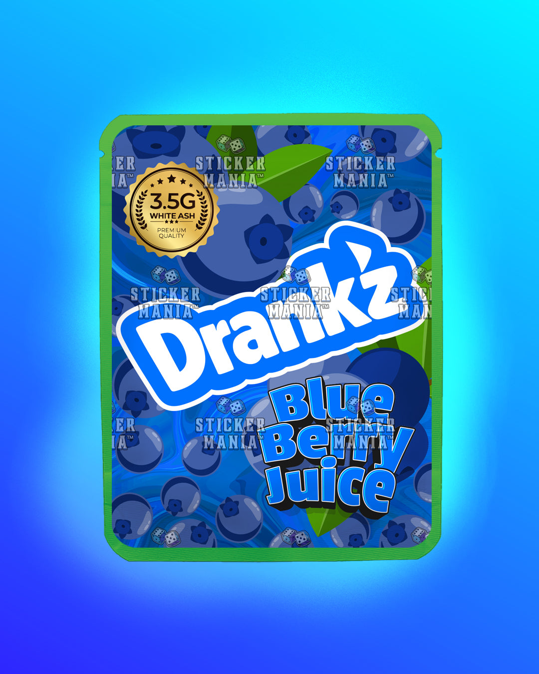 Drankz Blueberry Juice | Pre-Made Sticker Bag | 3.5g