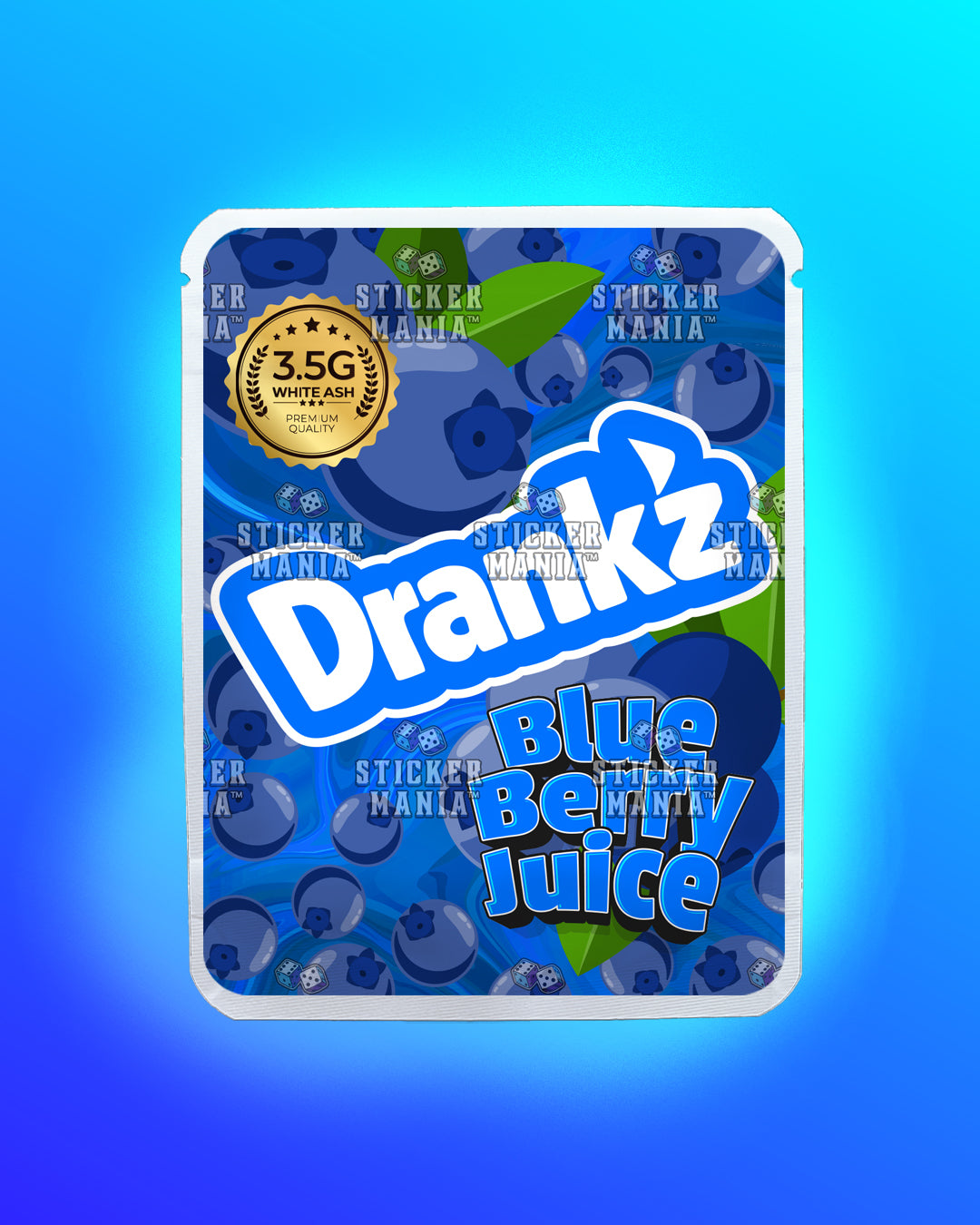 Drankz Blueberry Juice | Pre-Made Sticker Bag | 3.5g