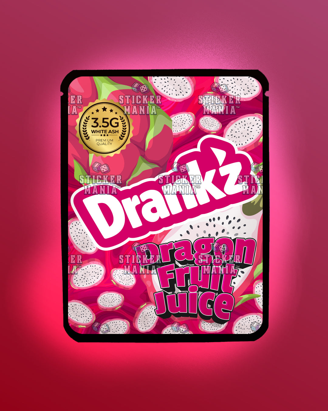 Drankz Dragonfruit Juice | Pre-Made Sticker Bag | 3.5g