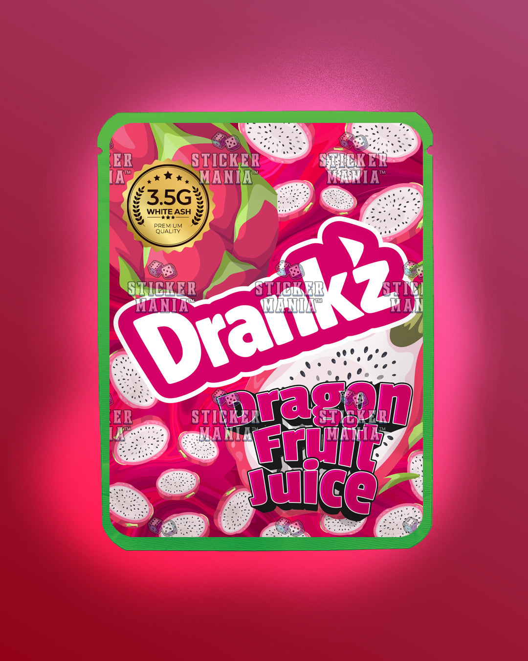 Drankz Dragonfruit Juice | Pre-Made Sticker Bag | 3.5g