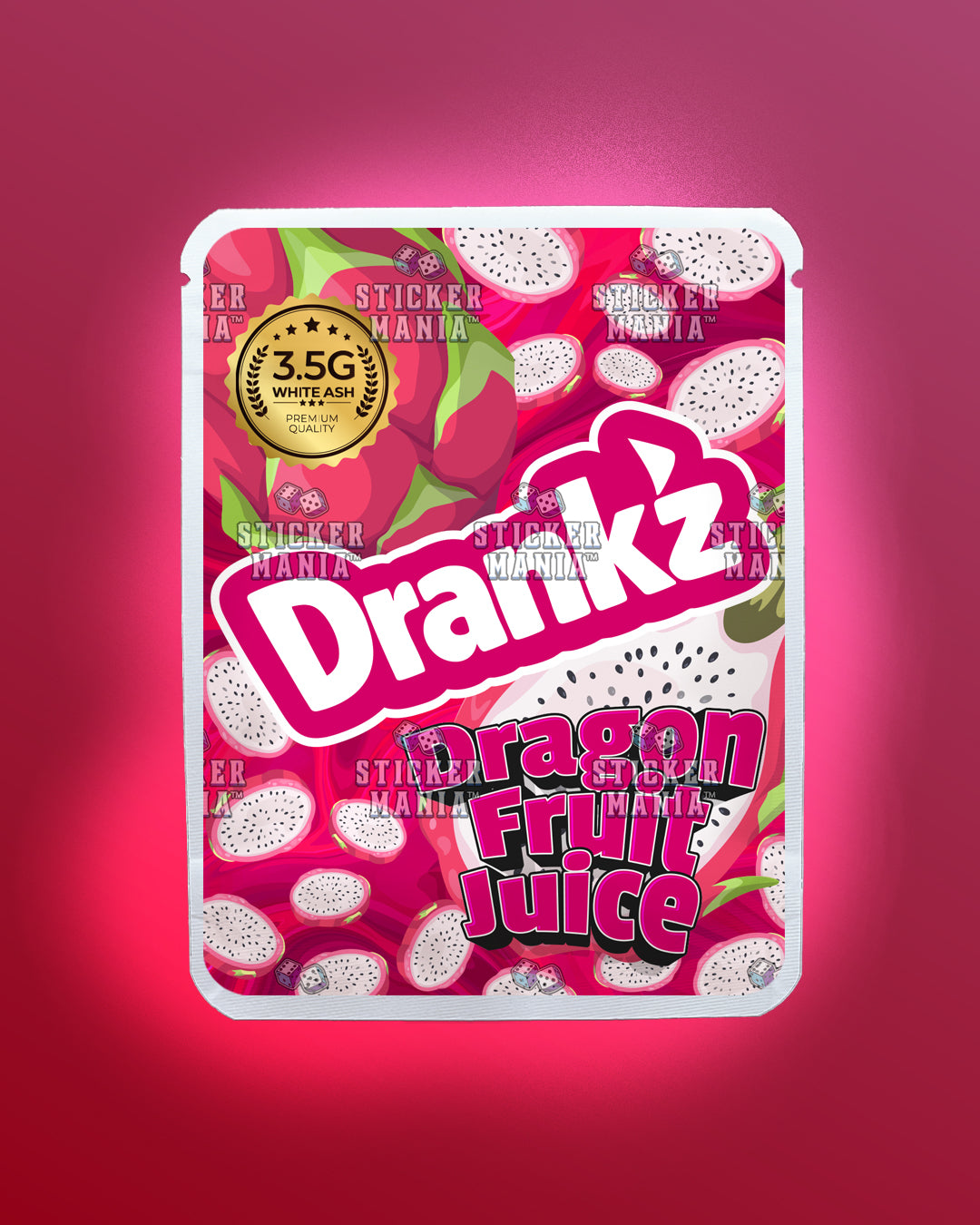 Drankz Dragonfruit Juice | Pre-Made Sticker Bag | 3.5g