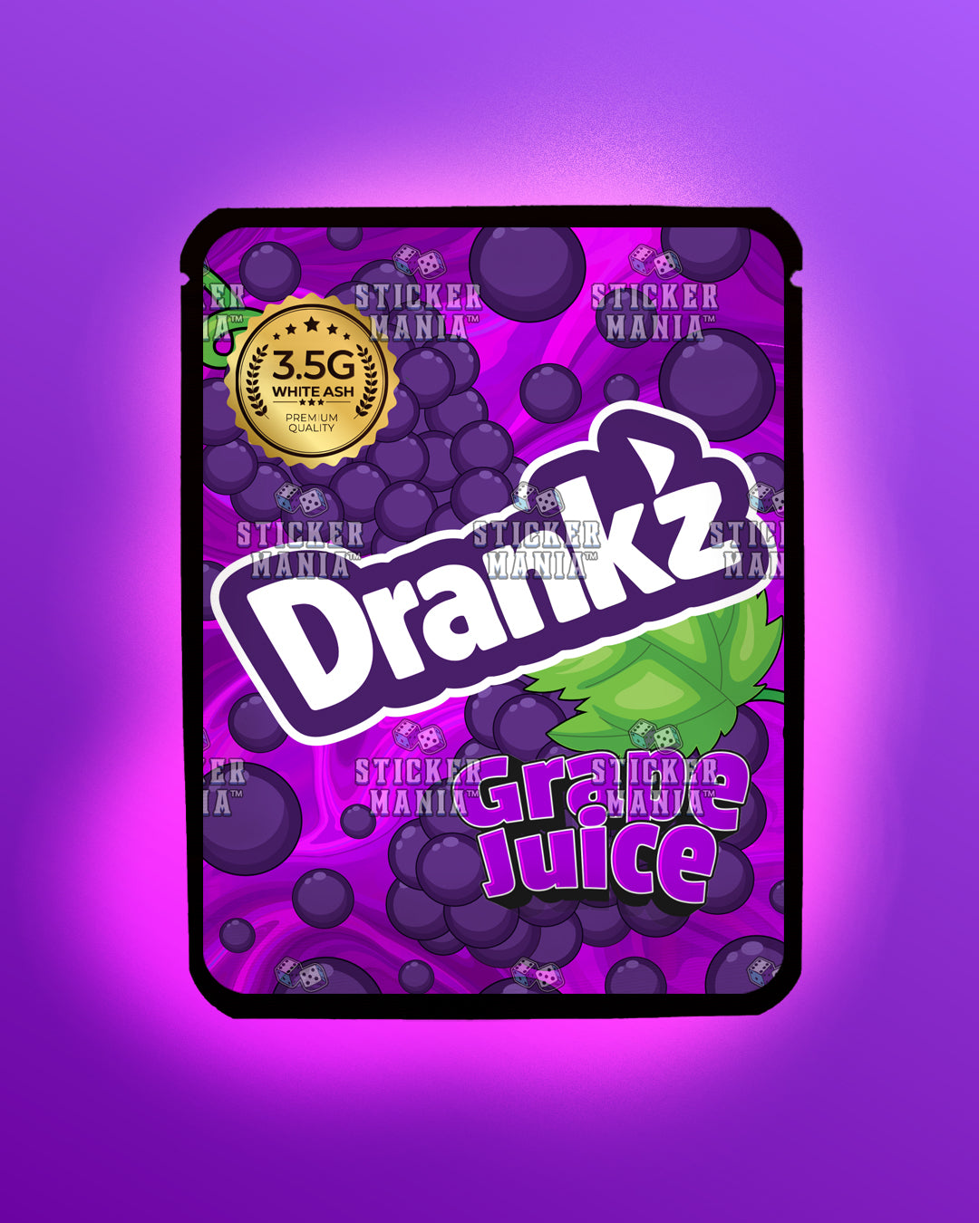 Drankz Grape Juice | Pre-Made Sticker Bag | 3.5g