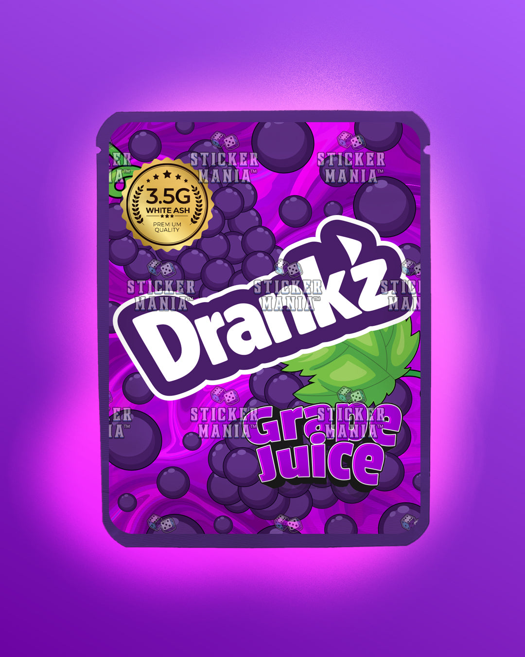 Drankz Grape Juice | Pre-Made Sticker Bag | 3.5g