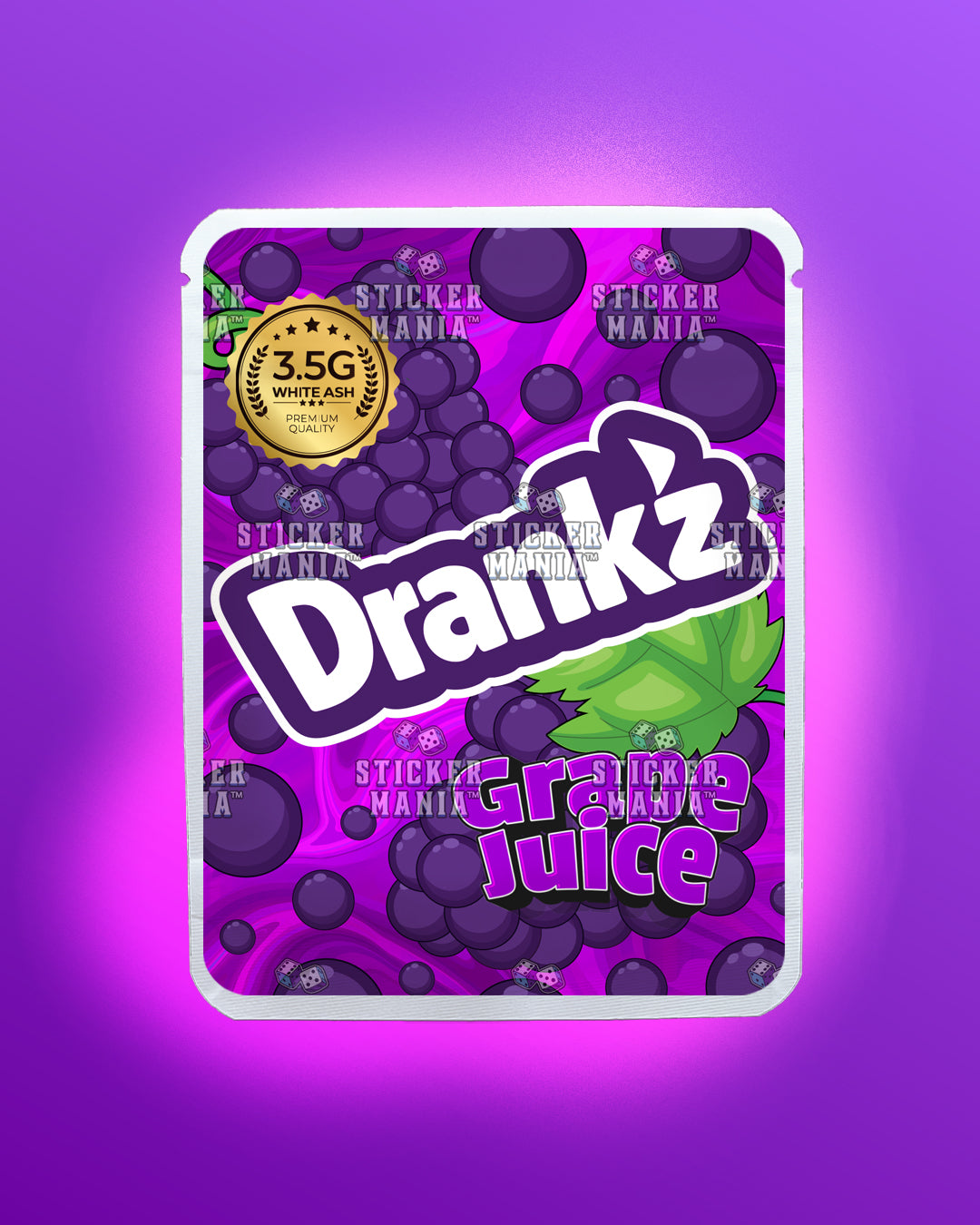 Drankz Grape Juice | Pre-Made Sticker Bag | 3.5g